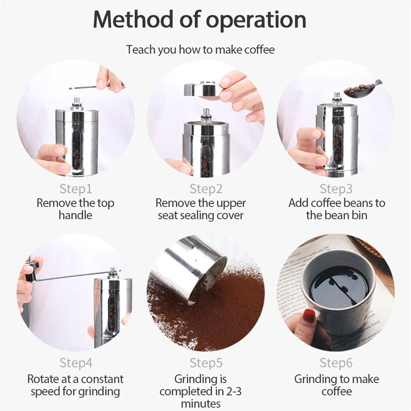 250/350ml Hand Punch Coffee Pot Set Manual Coffee Grinder With Filter Portable Fresh Ground Tools Coffee Grinder Accessories