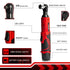 VVOSAI 45NM Cordless Electric Wrench 12V 3/8 Ratchet Wrench Set Angle Drill Screwdriver to Removal Screw Nut Car Repair Tool