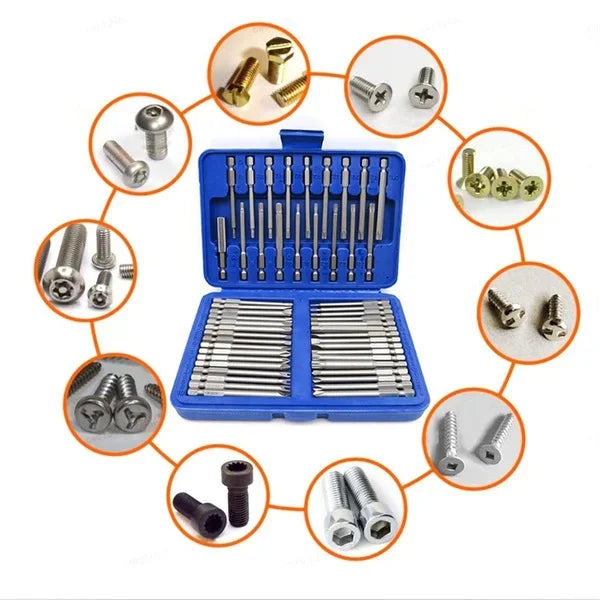 50PCS Screwdriver Bits Combination Set Chrome Vanadium Steel Screwdriver Security Torx Hex Power Repair Hand Tools