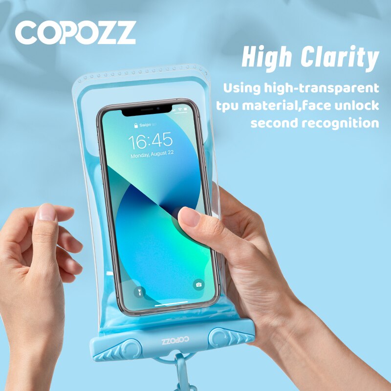 COPOZZ Upgraded version Universal Waterproof Phone Case For iPhone Xiaomi Samsung Underwater Case Mobile Phone Coque Cover