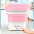 Mini Folding Washing Machine With Dryer Bucket Portable Washing For Socks Underwear Mini Washing Machine With Drying Centrifuge