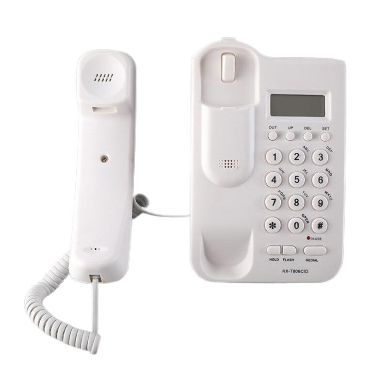 Wired Telephone Landline Telephone Wired Telephone Big Button Landline Phones with Caller Identification for Office E65C