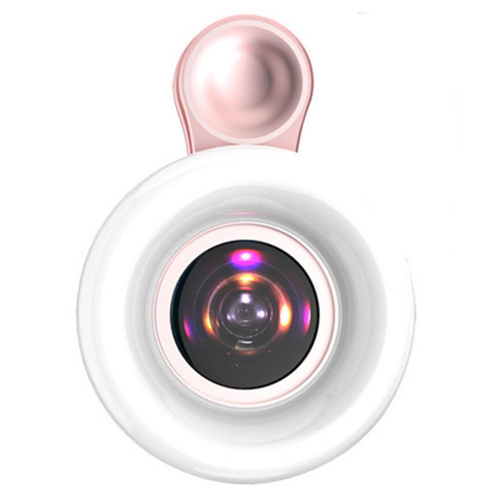 2022 Mobile Phone Fill Light 15X Macro Lens Portable Selfie LED Ring Flash Light Phone Selfie Lamp Ring Clip Light Drop Shipping