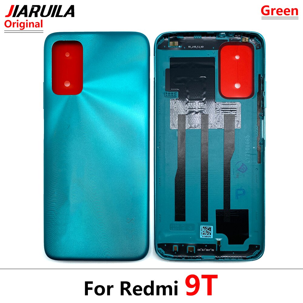 Original Battery Back Cover Rear Door Housing Case Replacement With Volume Power Button Side Key For Xiaomi Redmi 9A 9T 9C 9