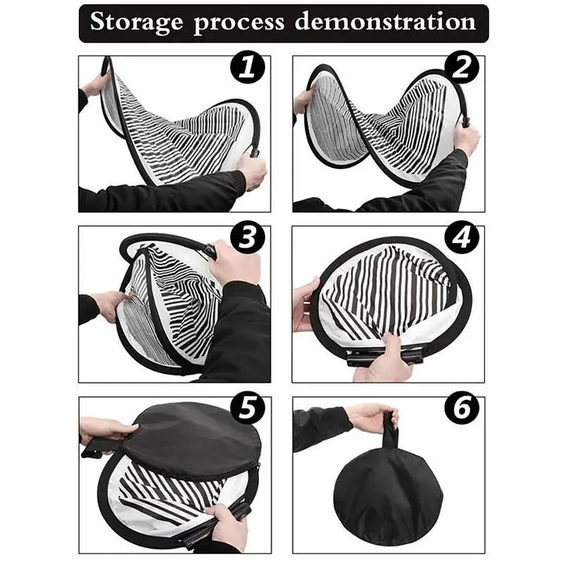 Car Dent Reflector Circular StripedPDR Lined Light Reflector Board Vehicle Dent Penal Body Repair Door Scratch Tool Accessories