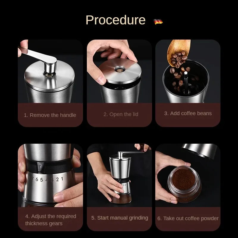 Coffee Grinders Detachable and Portable Grinders Ceramic Grinder Core Coarse and Fine Can Be  Hand Grinder Coffee Accessories