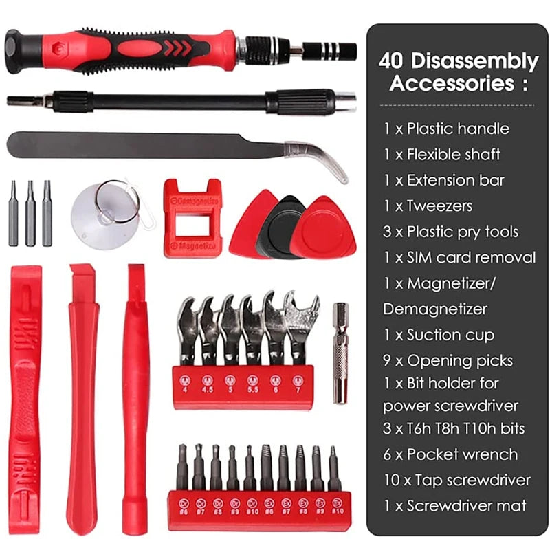 115/170 In 1 Screwdriver Set S2 Magnetic Precision Torx Hex Phillips Screw Driver Kit Electronic Phone Watch Repair Hand Tools