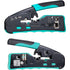 ZoeRax Pass Through RJ45 Crimp Tool Cat5e Cat6 Cat6a Cat7 Crimping Tool for RJ11/RJ12 Standard, RJ45 Pass Through Connectors