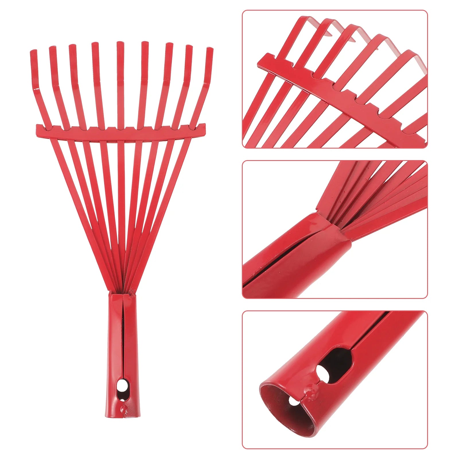 Cleaning Tool Gardening Supplies Hand Cultivator Farm Tools Rake Steel Without Handle Rakes Leaves Soil Loosening
