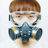 Painting Gas Mask Respirator Set Dual Charcoal Filters Spray Chemical Industry Pesticide Anti Fog Glasses Protective Masks