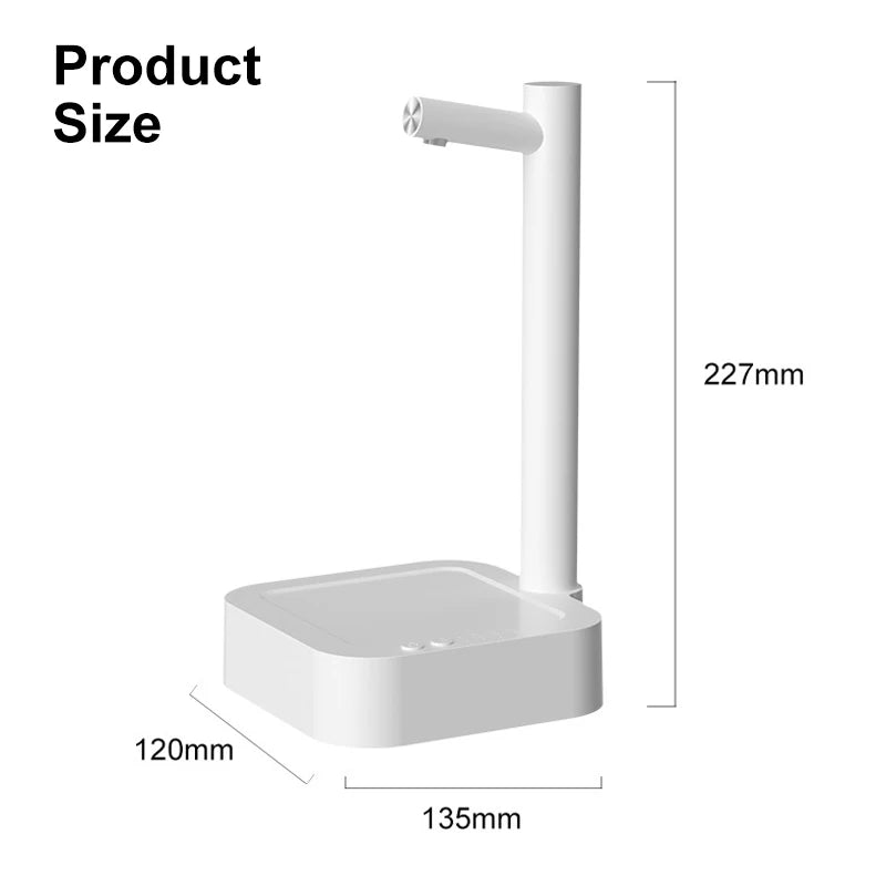 Portable Desktop Electric Water Dispenser Bottle Barreled Gallon Pump USB Rechargeable Quantitative Drinking Water Machine