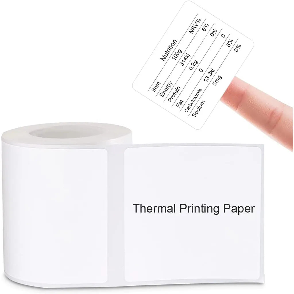 【Buy 2 get 10% off】Niimbot B1 B21 B3S Label Maker Sticker Thermal Label Paper Roll Round White Transparent Price Tag Labels