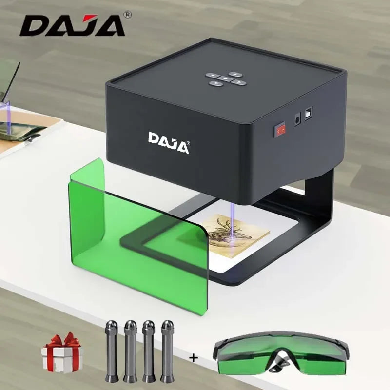 DAJA DJ6 Laser Engraver CNC Diy Laser Engraving Machine Fast Mini Logo Mark Printer Cutter Woodworking Wood Plastic for iPhone