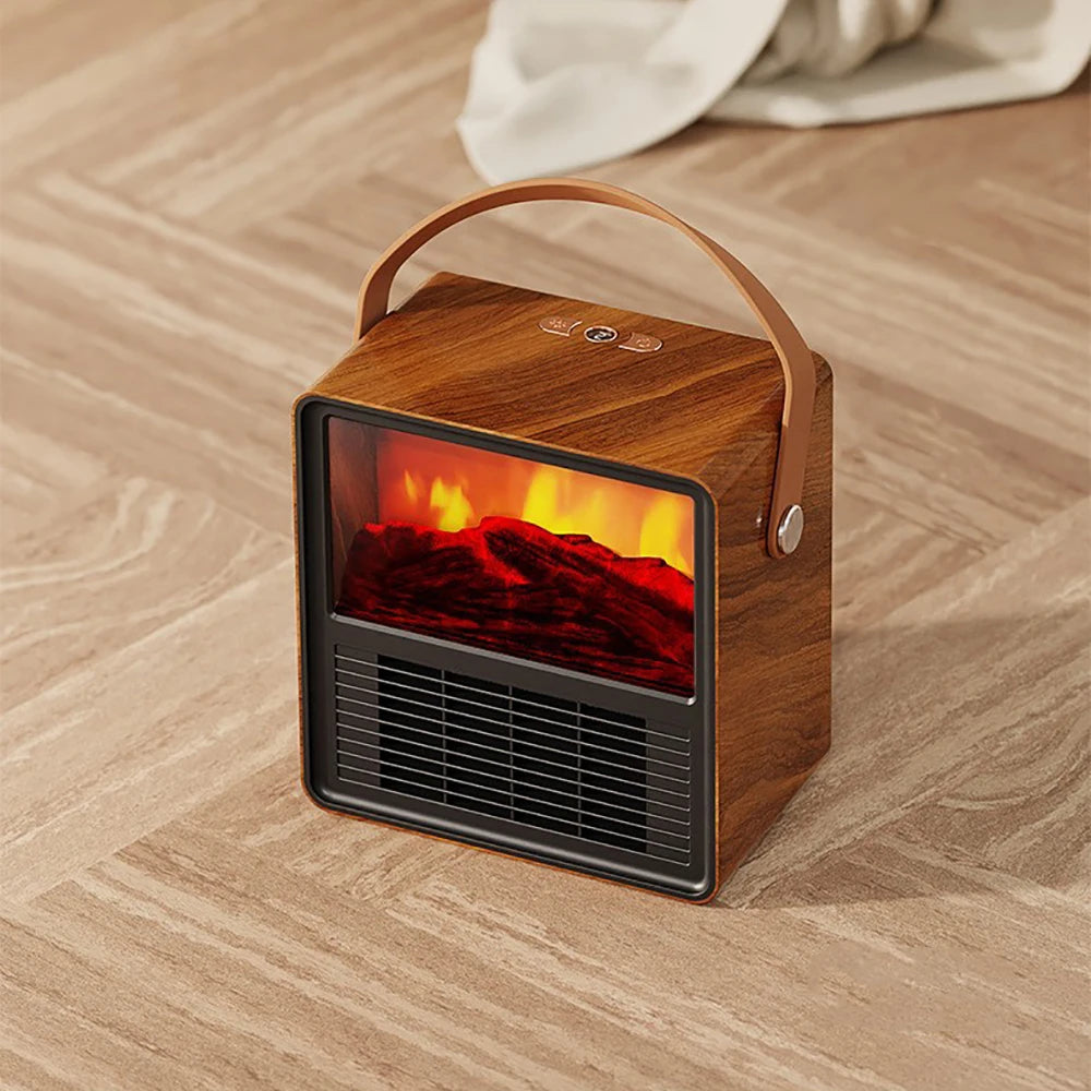 Electric fireplace flame effect 1200W home electric heating ceramic heater decorative flame fanradiator portable fireplace fan