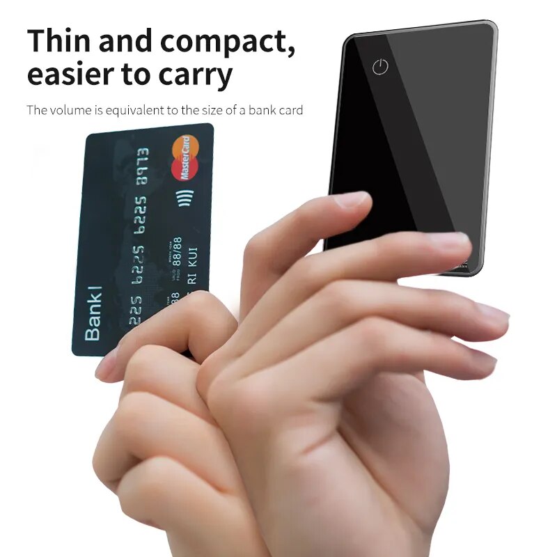 Smart GPS Card Finder Wallet tracker Finder NFC function Find My Tag AirTag Tracker Locator Finder for Iphone iPad Android