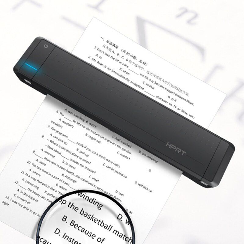 New Bluetooth Portable printer HPRT MT800 support normal A4 size Paper mobile printing for business documents contract files