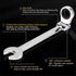 1PC Metric Flex-Head Ratcheting Combination Wrench 72 Teeth 12 Point Dual-purpose Rachet Wrench Ended Spanner Hand Tools