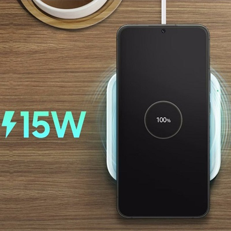 Samsung Fast Wireless Charger 15W QI Pad For Galaxy Z Fold Flip 3 4 S23 S22 S21 Ultra S10+ S9 S8 Plus Note 20 Earphone,EP-P2400