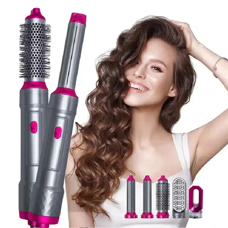 Hair Dryer 5 In 1  Hot Air Comb Curlers With Diffuser  Electric Blow Dryer Professional Complete   Multifunctional Hot Air Brush