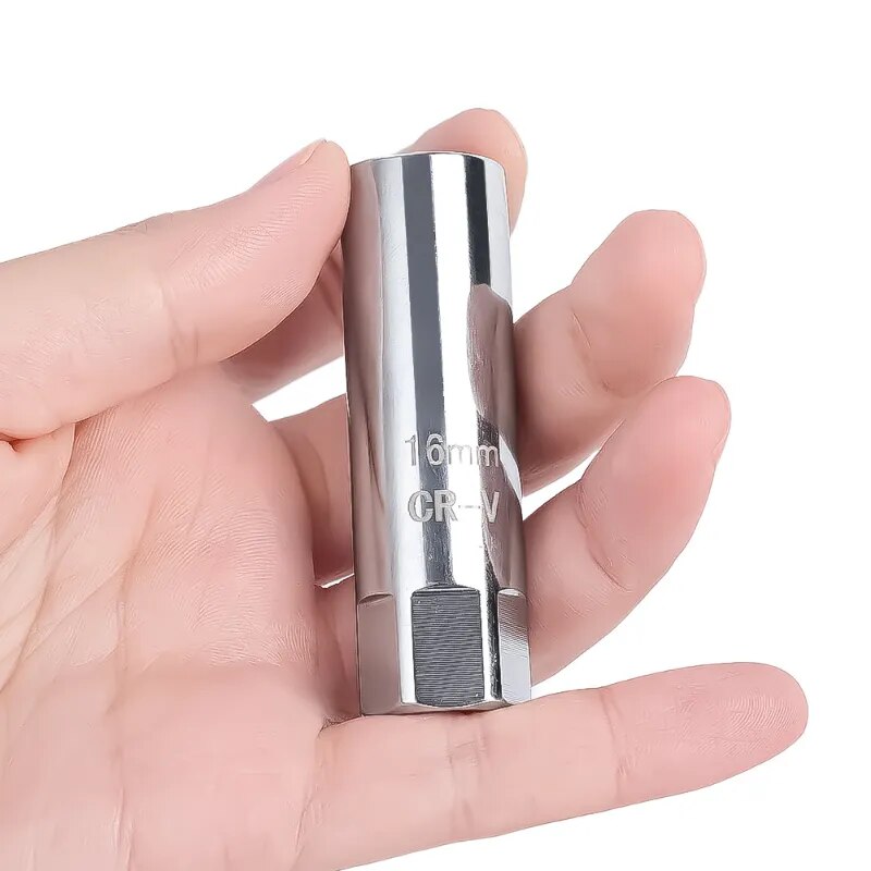 Universal Spark Plug Sleeve Wrench 3/8" Socket  Magnetic 12-Point  Angle Thin Wall Spark Plug Car Removal Tools 14mm 16mm CR-V