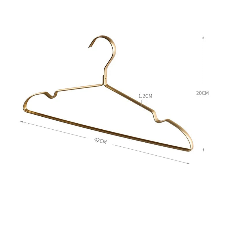 Matte Hangers for Coat Clothes Display Storage Organizer Metal Durable Laundry Drying Rack Wardrobe Spave Save Pants Hanger 5pcs