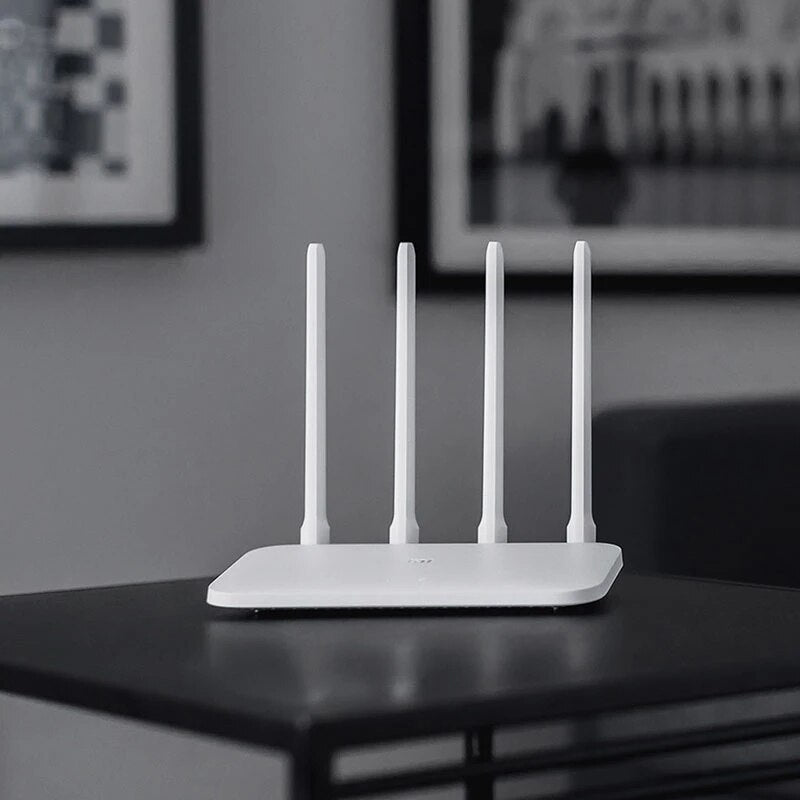 Original Xiaomi WIFI Router 4C 64MB Memory 802.11 b/g/n 2.4G 300Mbps 4 Antennas Wireless 4G Mi Routers Smart APP Control