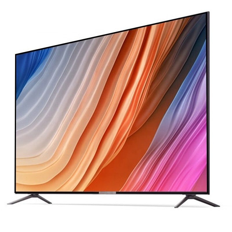 Most popular ready stock flat screen slim 4k UHD frameless toughened glass smart tv oled panel tv 55 inch led lcd television