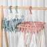 32 Clips Folding Clothes Dryer Hanger Children Adults Clothes Dryer Windproof Socks Underwear Plastic Drying Rack Clothes Hanger