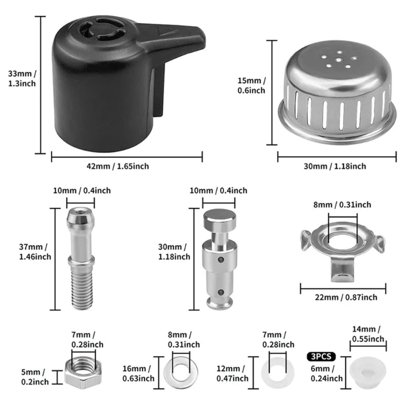 Pressure Valves Steaming Release Valves Pressure Cooker Replacement Parts Float Valves Seal for 3/5/6QT Pressure Cooker 20CC