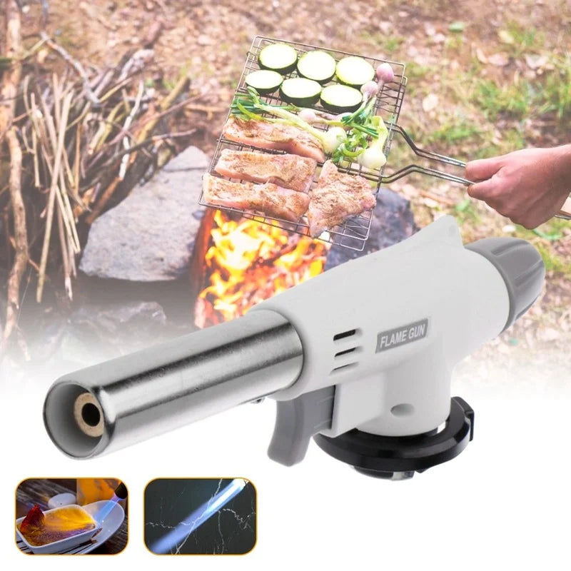 Welding Gas Burner Flame Gas Torch Flame Gun Blowtorch Cooking Soldering Butane AutoIgnition gas-Burner Lighter Heating for BBQ