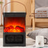 Electric Fireplace Heaters for Indoor Use,2000W Space Heater Fireplace with Realistic Flame, Portable Fireplace Heater