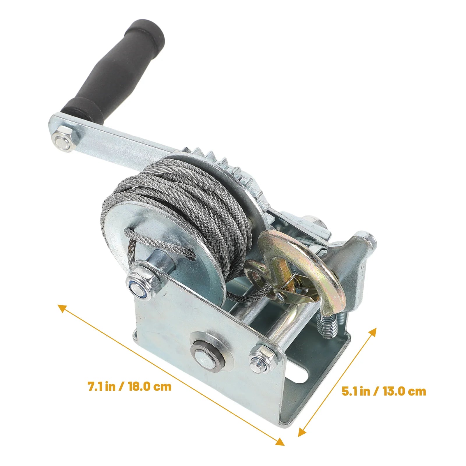 Hand Winch Trailer Winch Small Winch Hand Crank Winch 500LBS (With 7m Steel Cable)
