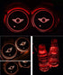 2X Led Car Logo Cup Light UBS Car Atmosphere Light Colorful Water Coaster For Mini Cooper Countryman F54 F55 F60 R55 R56 R60 R61