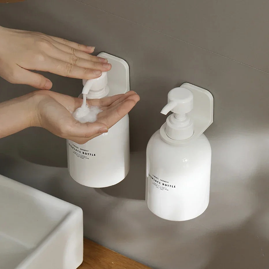 Storage Hanger Holder Bathroom Lotion Dispenser Rack Adhesive Hand Soap Mounted Bottle Wall Shampoo Bottle Adjustable