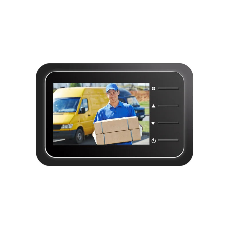 Escam Video Peephole Doorbell Camera Video-eye Auto Record Electronic Ring Night View Digital Door Viewer Entry Home Security