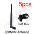 Eoth 5PC 868MHz Antenna 915MHz antena Lorawan lora 5dbi SMA Male female Connector 868 915 mhz antena GSM  21cm ipex 1 pigtail