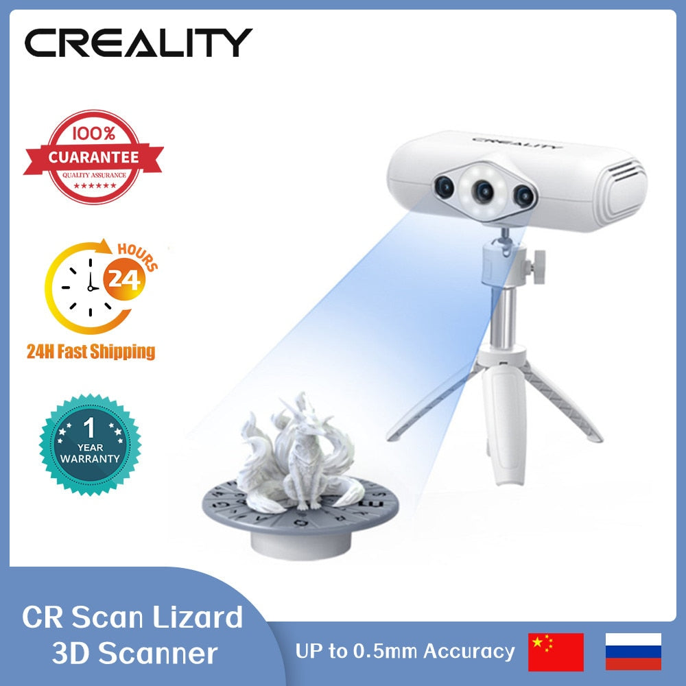 Creality CR Scan Lizard 3D Scanner Up to 0.05mm Accuracy Scan Without Sticking Point Scan in Sunlight No-Marker Scanning