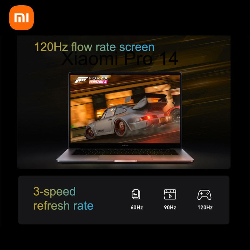 Original Xiaomi Pro 14 Laptop 14 Inch 2.5K 120Hz Ultra Retina Screen Notebook i7-11390H 16GB 512GB NVIDIA MX450 Netbook Computer