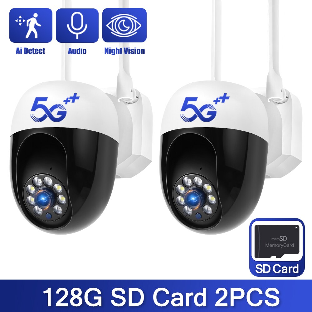 1080P 4PCS CCTV IP Wifi Surveillance Camera Outdoor Waterproof Security Protection Wireless Home Camera Monitor Track Alarm 360°