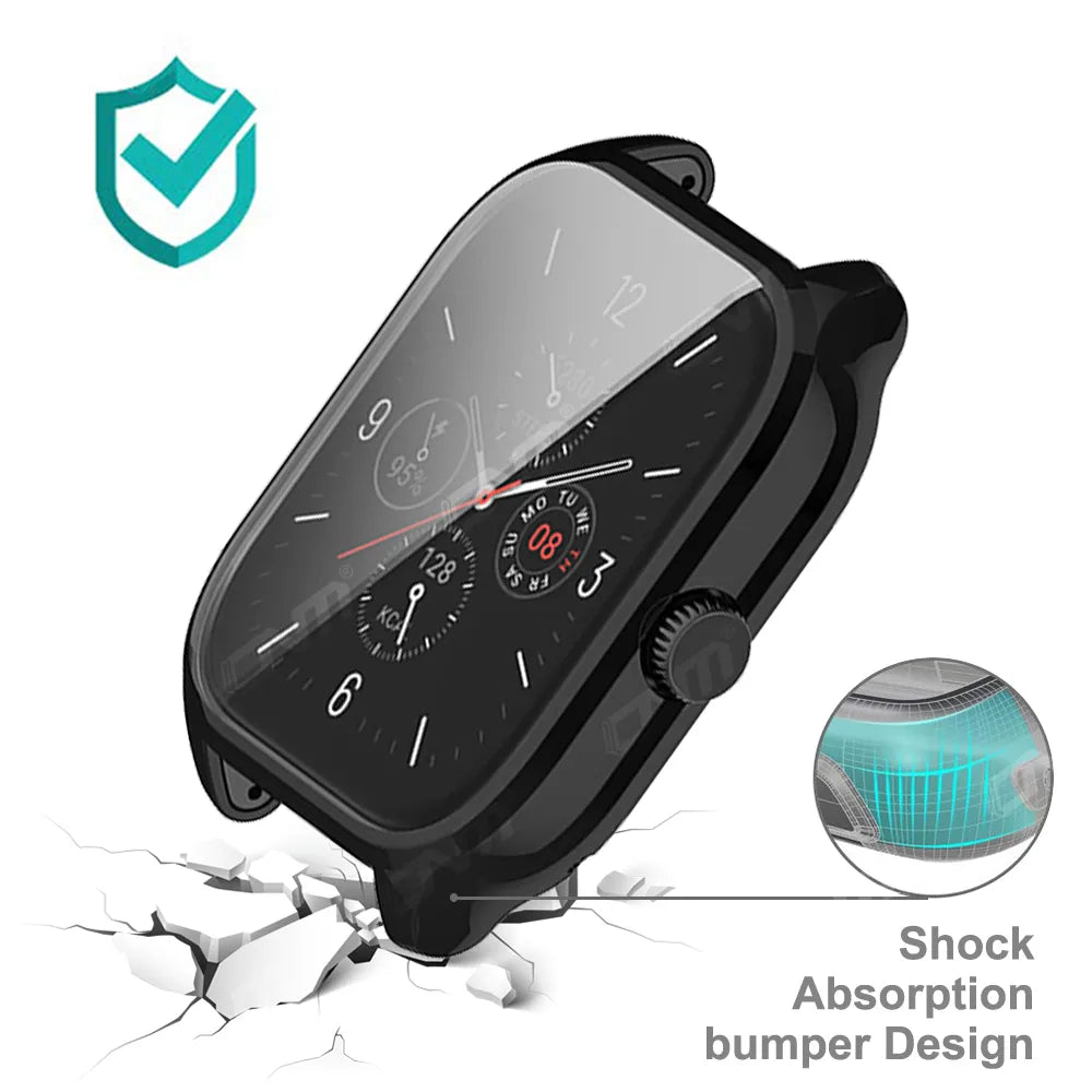 TPU Soft Protective Cover For Amazfit GTS 4 3 2 2E Case Full Screen Protector Shell Bumper Plated Cases For Amazfit GTS4