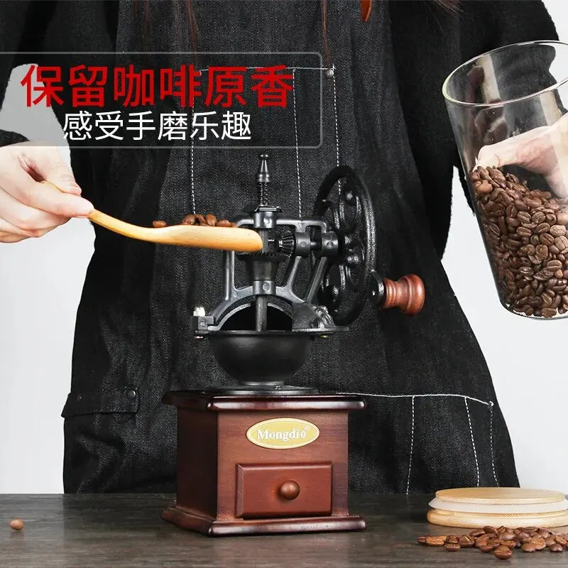 Mongdio Retro, Hand Coffee Grinder, Coffee Bean Grinder