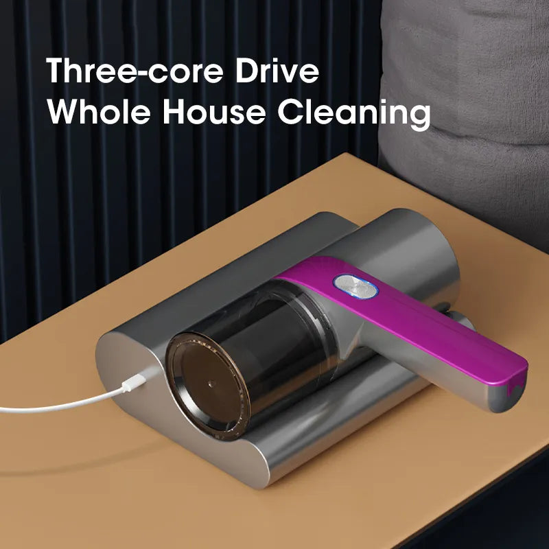 Portable Wireless UV Vacuum Mite Remover 7500PA Handheld Vacuum Triple Filtration Sterilization Mite Control for Mattress Sofa