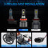 1PC Motorcycle Headlight Bulb Led 7500LM 50W 12V Headlamp H4 CSP For Honda XL 650 V (RD10) 2001 2002 2003 2004 2005 2006 2007