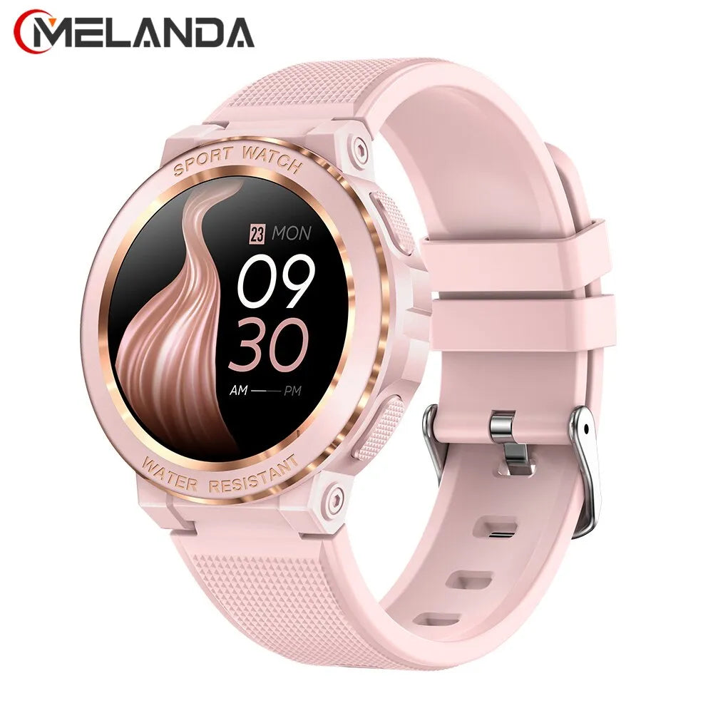 MELANDA Sport Smart Watch Women Bluetooth Call Smartwatch IP68 Waterproof Activity Tracker Heart Rate for Xiaomi IOS Android M60