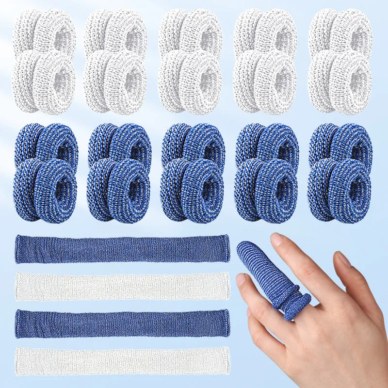 10Pcs Finger Bandage Finger Bobs Cots Buddies Dressings First Aid Tubular Bandage 15x600mm for Use Beneath A Finger Cot