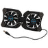 Foldable USB Cooling Fan CPU Cooler Mini Octopus Notebook Cooler Pad Quiet Stand Double Fans for 7-15 Inch Notebook Laptop