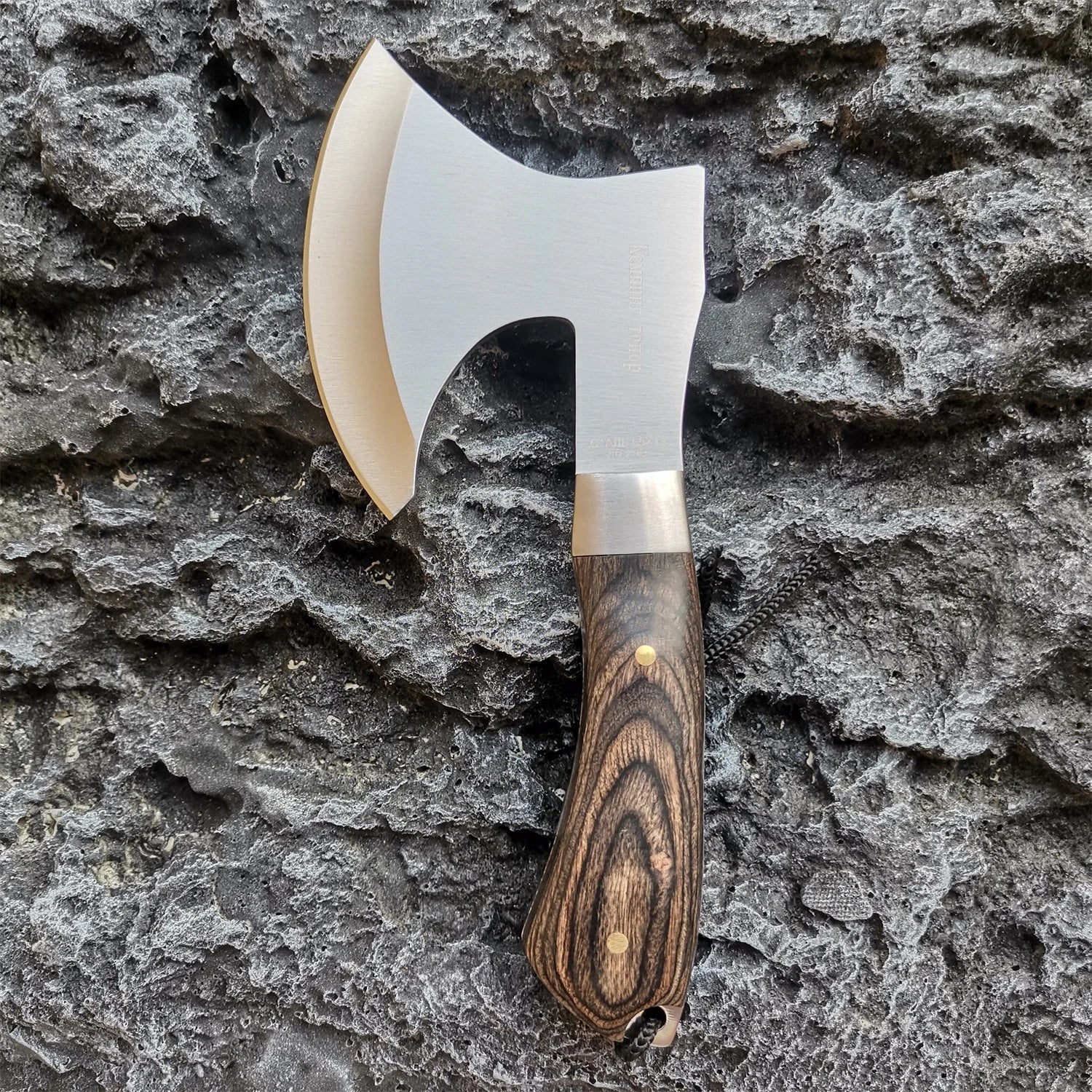 Mini Axe Broad Tomahawk Axe Hammered Camping Hatchet with Stainless Steel Hunting Tactical Survival Knife Multifunction