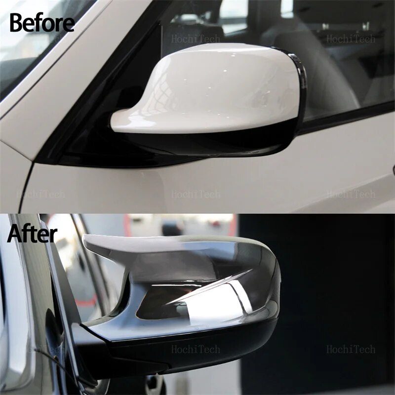 M style Rearview Mirror Cover Cap Carbon Fiber / Black for BMW X3 F25 X1 E84 Pre-LCI 2010 2011 2012 2013 Case