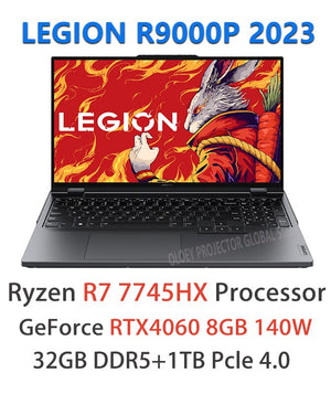 Lenovo LEGION R9000P 2023 E-Sports Gaming Laptop R7-7745HX GeForce RTX4060 8GB 16inch 2.5K 240Hz Game Notebook Backlit Keyboard
