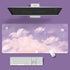 Purple Clouds Landscape Mouse Pad Large Office Desks Computer Mat Deskpad Non-Slip Rubber Bottom Keyboard Mat Office Desktop Pad